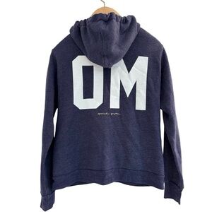 Spiritual Gangster Dark Blue Hoodie with White OM Print